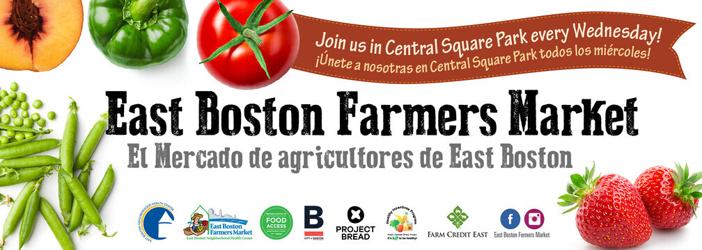 Encabezado del mercado de agricultores de East Boston 